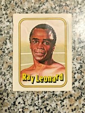 PANINI STICKERS RAY LEONARD ROOKIE album PANINI ORIGINALE BUONA CON VELINA 