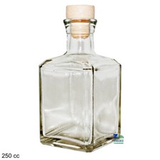 BOTTIGLIA SORRENTO 250 CC IN VETRO CON TAPPO IN SILICONE PER LIQUORI LIMONCELLO