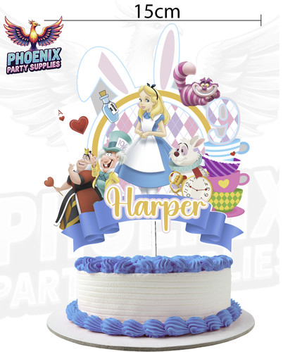 Cake topper alice - cake,