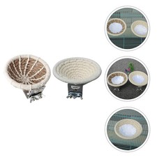 2PCS Bird Birding Hut Nest Weave Hemp Rope Bed Bed Parrot Cage Nest