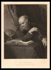 ASTRONOMER ORIGINAL ENGRAVING