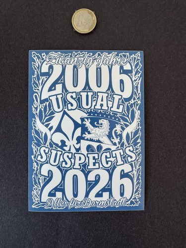 Adesivo ultras darmstadt - ultras, 98
