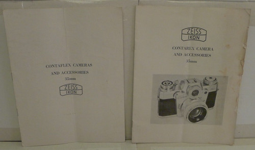 Zeiss ikon contaflex contarex - zeiss,