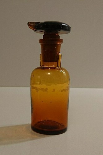 Bottiglia vetro ambra farmacia - vetro,