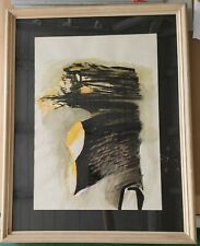 Remo Brindisi Tecnica mista su carta con cornice "Figura"