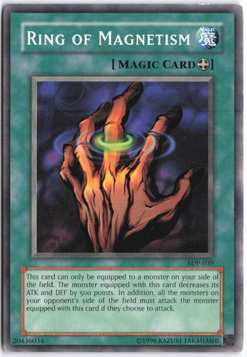 Yugioh anello del magnetismo - anello,