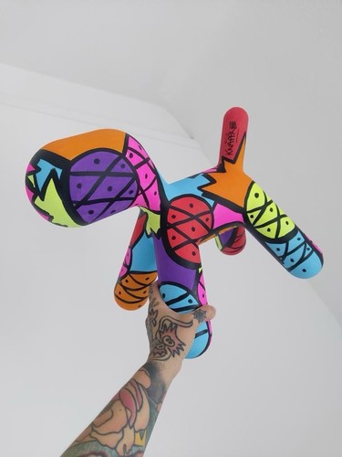 Knapple scultura graffiti - -,
