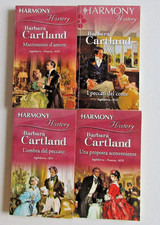 Barbara Cartland harmony history- prima stampa- 4 libri fra cui scegliere