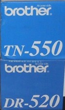 8 cartucce toner e batteria Virgin VUOTE e USATE Brother TN-550 TN-580 DR-520