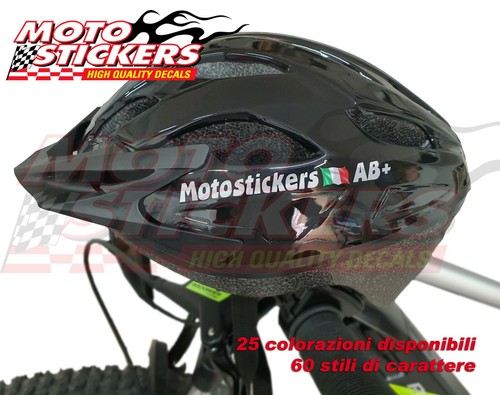 Nomi adesivi casco bici con - 2,