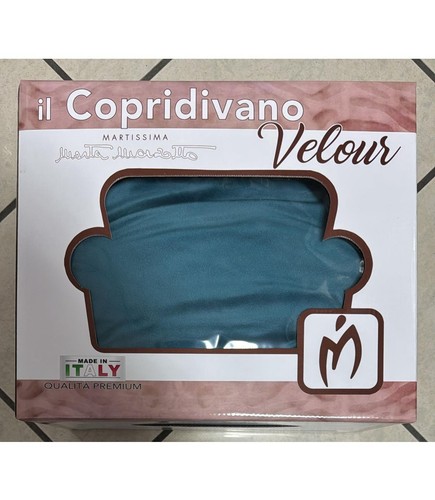 Copridivano velour ottanio - copridivano,