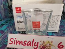 SET 4 BICCHIERI BICCHIERINI BORMIOLI DIAMOND DA 80 ml MAI USATI!!!