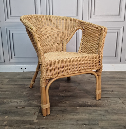 Poltrona vintage vimini - poltrona,