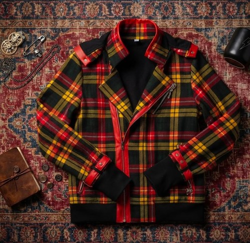 Giacca invernale unisex tartan