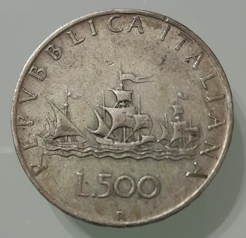 Moneta 500 lire - colombo, 3
