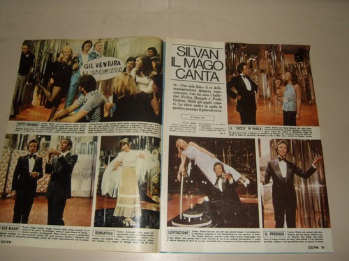 Mago silvan clipping articolo - mago,