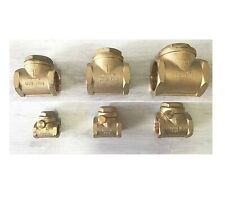 VALVOLA DI RITEGNO NON RITORNO CLAPET OTTONE 1/2 3/4 1" 11/4 11/2 2" ITAP ITALY