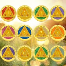 Moneta Sobrietà Colorata da 1