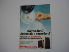 advertising Pubblicità 1980 STUFE WARM MORNING