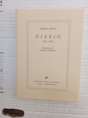 Mario mafai diario 1926 1965 - mario, 1926-1965