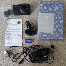 HIRIX HD Dash Cam Doppia Obiettivo WDR 1080p Display 4.0 Pollici Visione Notturna Non Testata