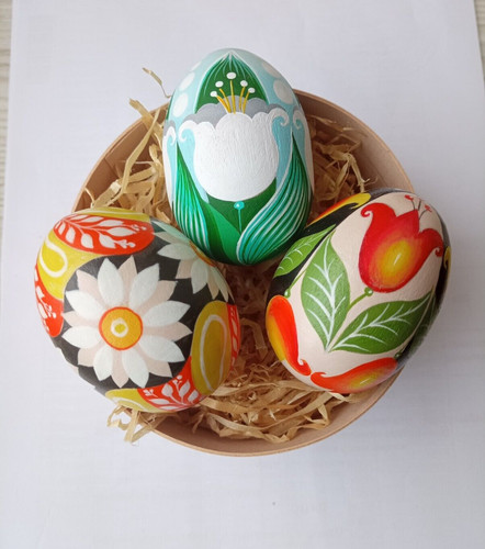 Uova pasqua legno - uova,