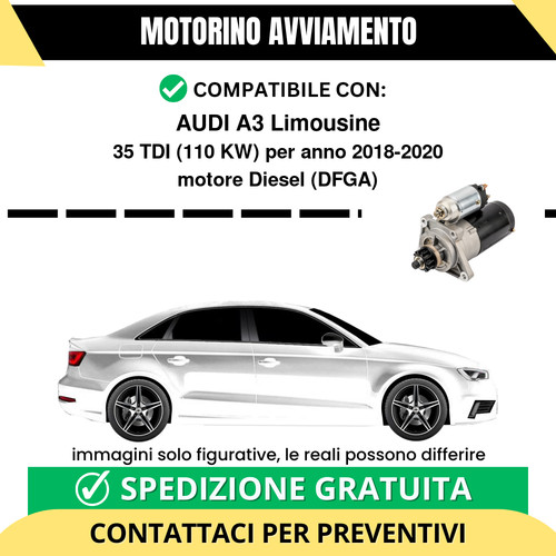 Motorino avviamento audi - motorino,