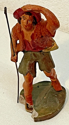 Antico diorama per - presepe,