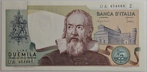 2000 lire galileo galilei - galileo,