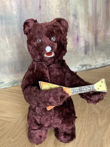 Rare jouet mécanique ours