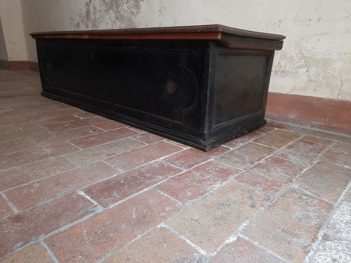 Cassapanca antica legno noce