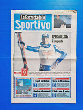 LA GAZZETTA DELLO SPORTIVO 11 DICEMBRE 1998 SPECIALE SCI SUPER G-STRAMILANO