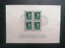 GERMANIA 1937 COMPLEANNO DI HITLER  FOGLIETTO