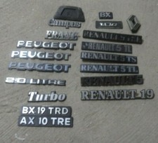 M2521 XX - STOCK LOGO SCRITTA EMBLEM BADGE STEMMA PEUGEOT CITROEN AX BX 5 19 