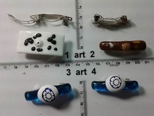 1 fermacapelli vetro e murrine