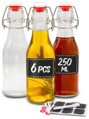 Praknu bottiglie vetro 250ml - bottiglie,