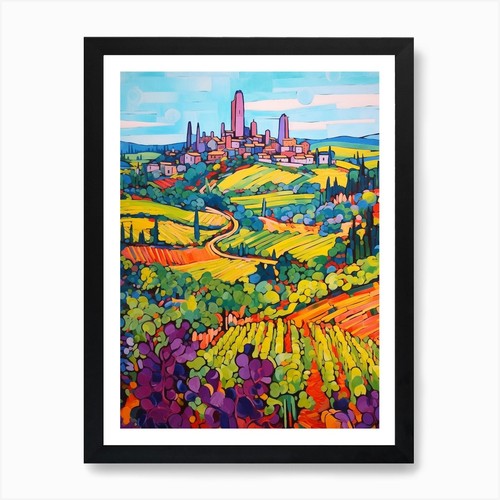 Quadro san gimignano italia - san,
