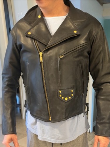 Giacca biker pelle - uomo, harley