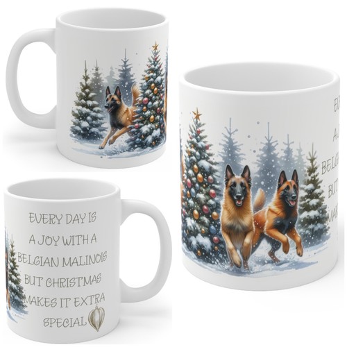 11oz ceramic belgian malinois - ceramic,