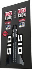 Rock Shox SID XL Dual Air 1999 SET DECALCOMANIA SOSPENSIONE VERSIONE NERA