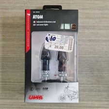 LAMPA ATOM frecce moto LED omologate nere – Indicatori direzione 12V Con Scatola