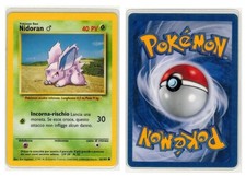 Pokemon TCG Base Set Nidoran 55/102 No Holo Italian plasticized