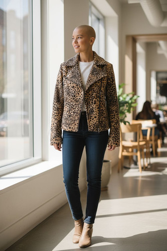 Giacca lana donna con - in,