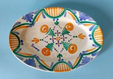 PIATTO VASSOIO OVALE Ceramica artigianale FRATANTONI - Sicilia
