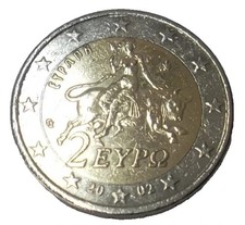 Grecia moneta euro del - 2,