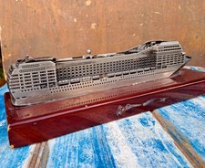 Modellino di Nave da Crociera Italiana MSC Italian Cruise Ship Line
