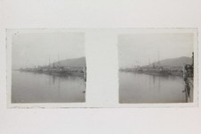 Porto Navi Foto Stereo Vintage