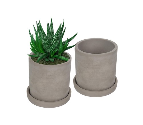 Vaso portafiori cemento coppia - portafiori,