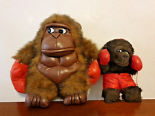 Peluche vintage Coppia Gorilla boxer -