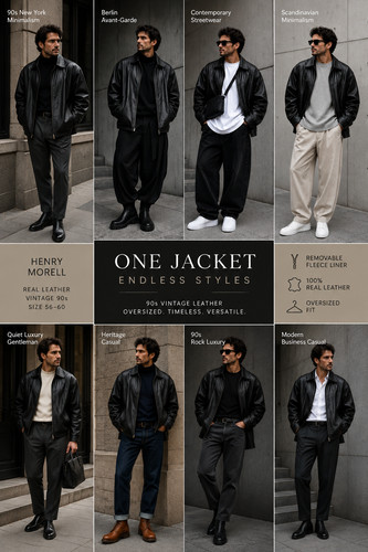 Giacca pelle uomo taglia 56 - uomo,